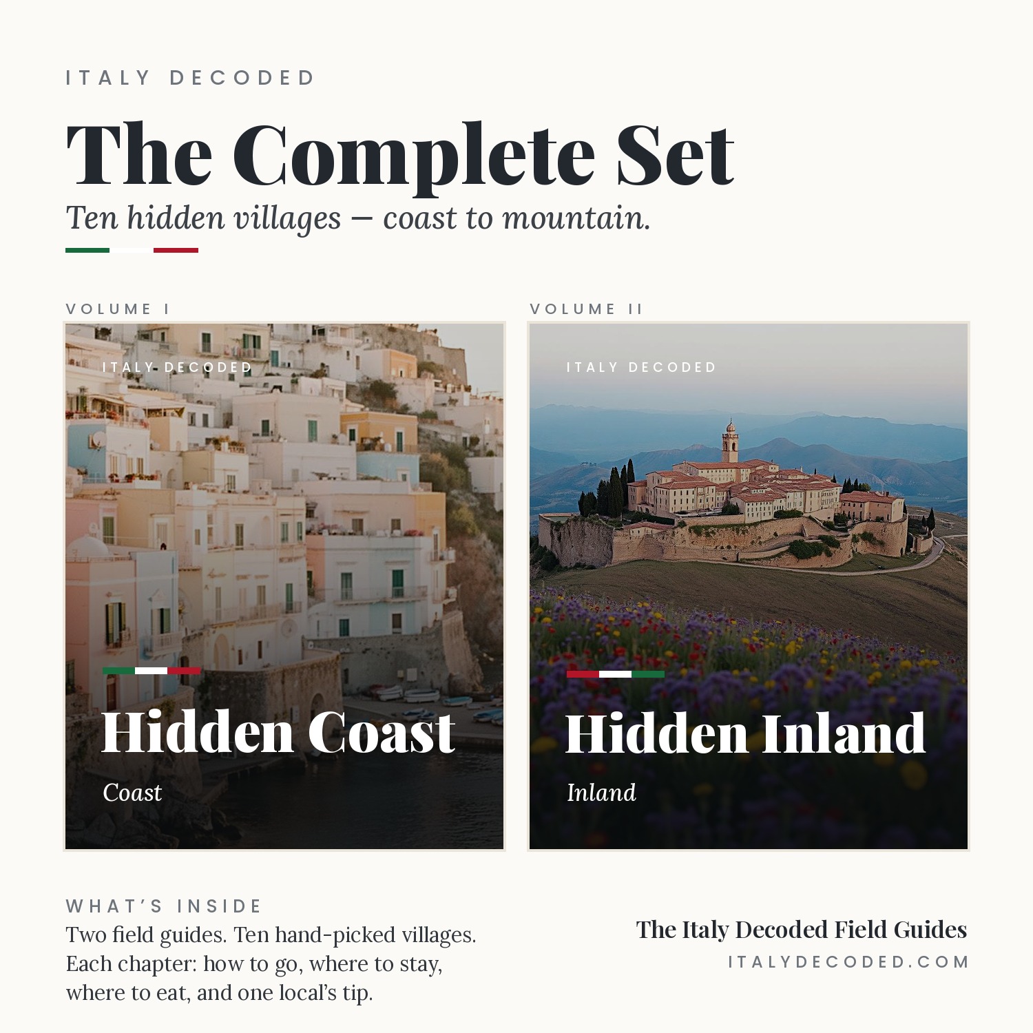 10 Hidden Italian Towns Bundle — Both Coast & Inland cover