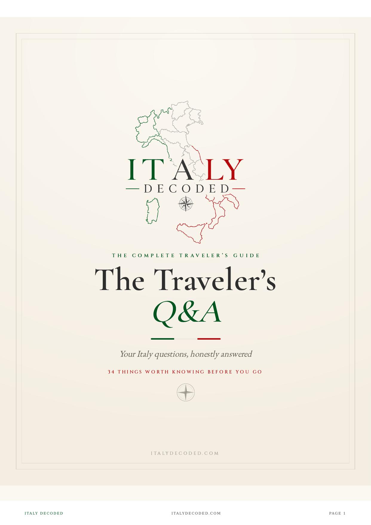 The Traveler's Q&A cover