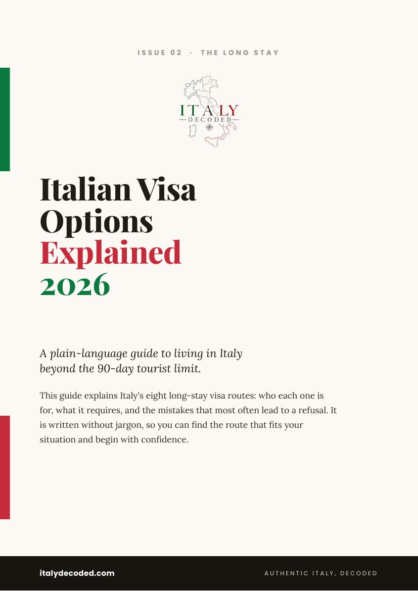 Italian Visa Options Explained — 2026 edition cover